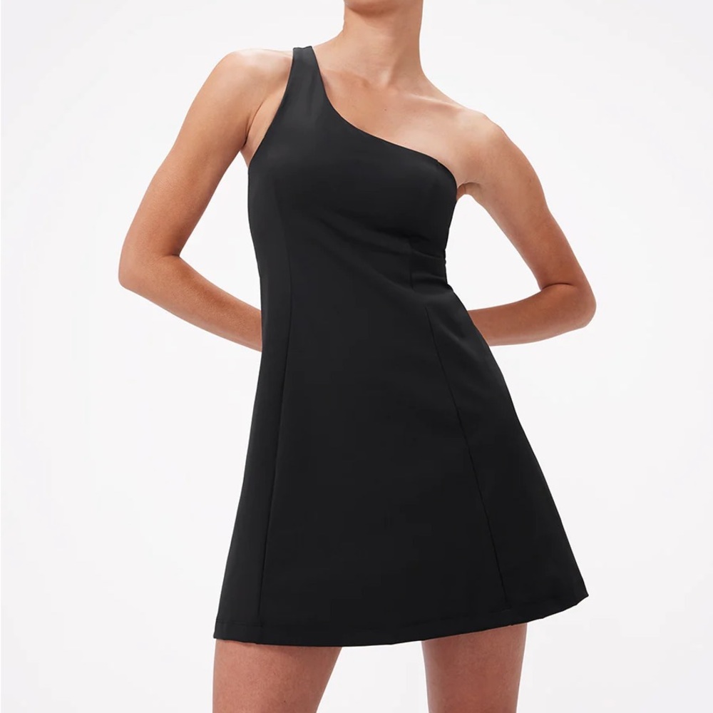 Outdoor Voices One Shoulder Dress with liner